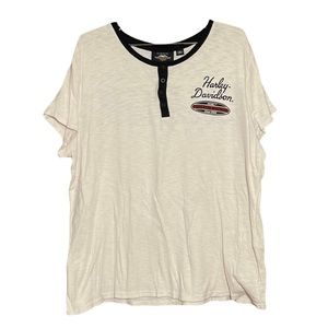 Harley Davidson Sportswear Woman’s Plus Size Casual Short Sleeved Tee Size 2W